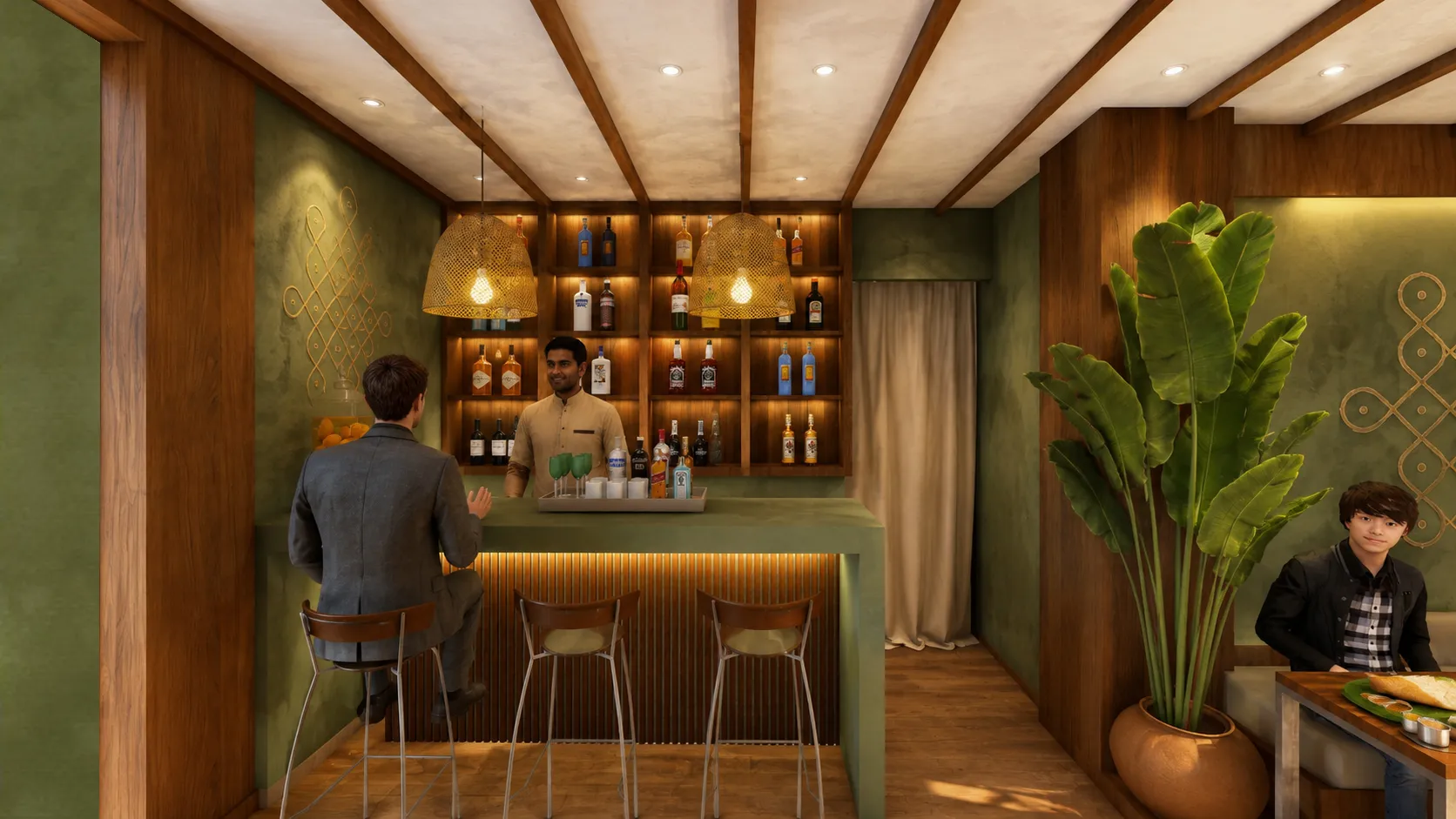 Ilai Restaurant bar counter