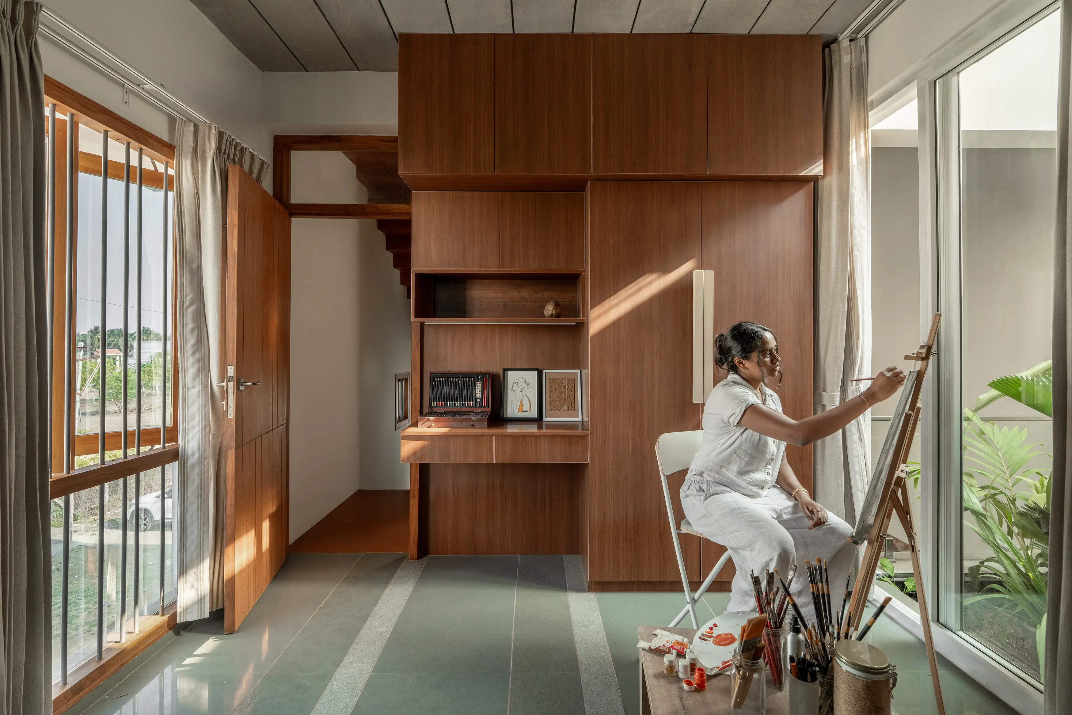 Splitscape Residence Kota stone bedroom