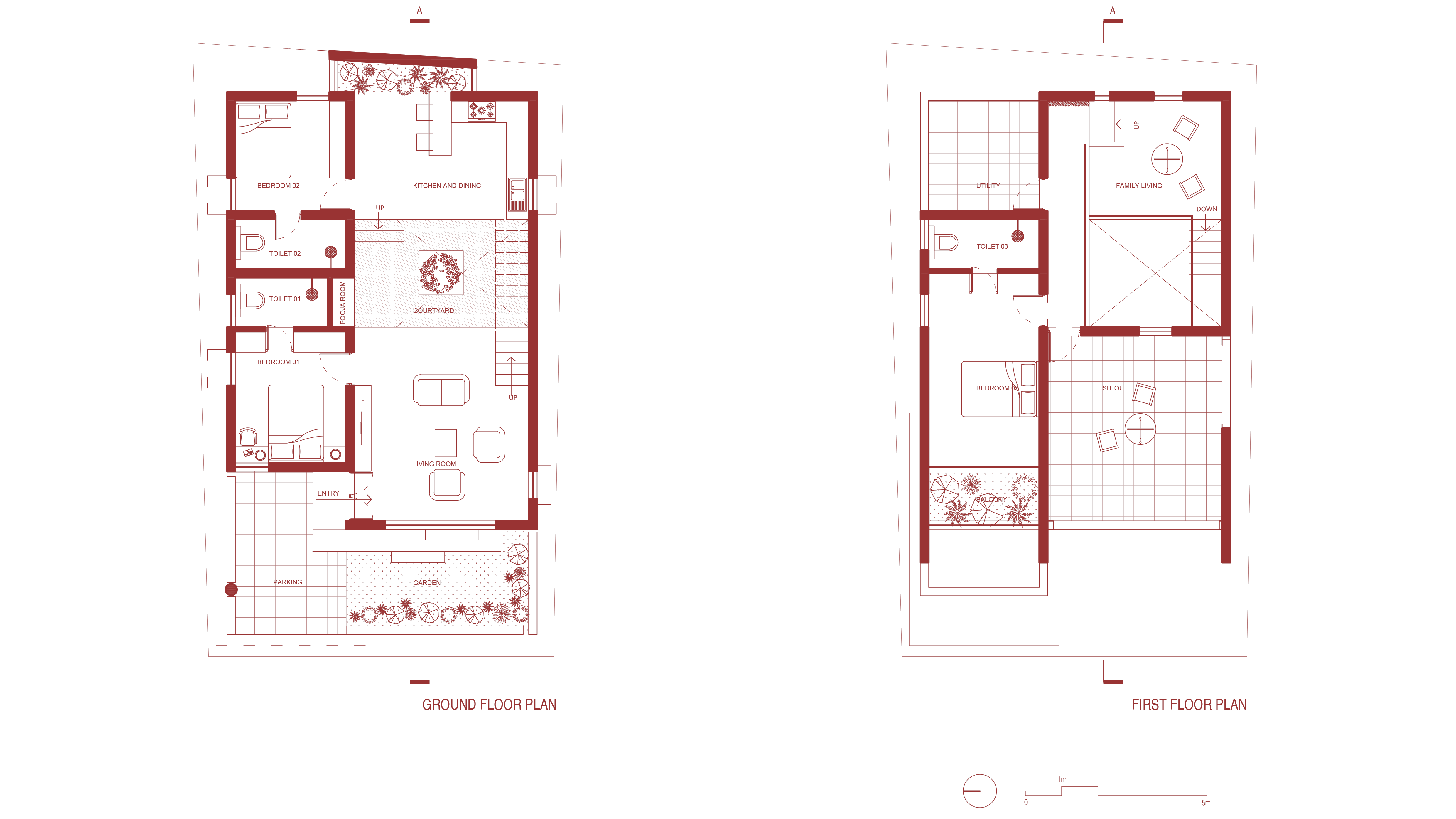 Theni Residence plan